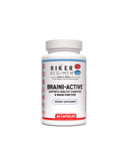 BRAINI-ACTIVE cognitive support supplement by The Riker Regimen for focus, memory, and brain health.